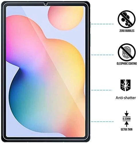 محافظ صفحه نمایش شیشه ای حرارت دیده M.G.R.J® سازگار با Samsung Galaxy Tab S6 Lite / S6 Lite (2022) (سازگار با قلم S) (SM-P610, SM-P613, SM-P615, SM-P619) (10.4 اینچ)