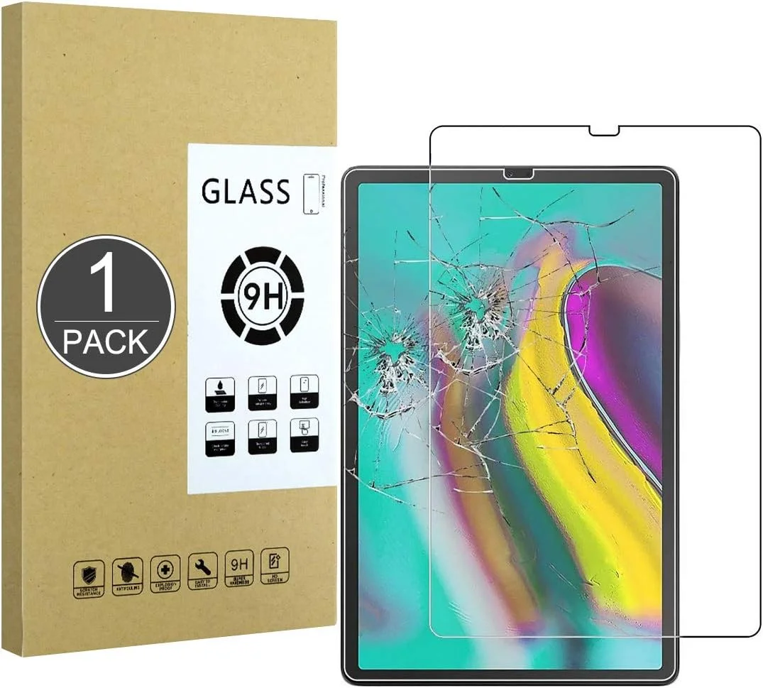 محافظ صفحه نمایش شیشه ای حرارت دیده E-Hamii سازگار با گلکسی تب S5e 10.5/T720، محافظ صفحه نمایش شیشه ای حرارت دیده ممتاز [ضد خش] [ضد اثر انگشت] سازگار با گلکسی تب S5e 10.5/T720