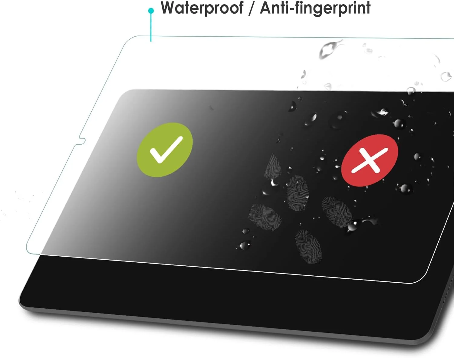 بسته 2 عددی محافظ صفحه نمایش WD&CD سازگار با Xiaomi Redmi SE 4G 8.7 اینچ 2024، محافظ صفحه نمایش شیشه ای حرارت دیده 2.5D سازگار با Samsung Galaxy Tab A9 8.7 اینچ، ضد خش، بدون حباب