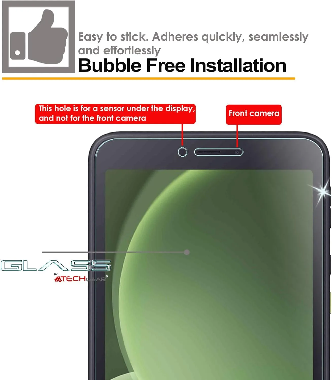 محافظ صفحه نمایش شیشه ای حرارت دیده TECHGEAR Galaxy Tab Active 5 8.0" GLASS Edition (SM-X300, SM-X306) [سختی 9H] [وضوح HD] [مقاوم در برابر خراش] [بدون حباب] مخصوص Samsung Galaxy Tab Active 5 2024