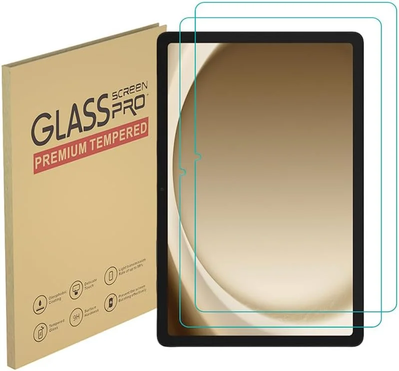 محافظ صفحه نمایش HYGMOCC برای تبلت سامسونگ گلکسی تب A9 پلاس 11 اینچ 2023، A9 پلاس/ A9+ 11 اینچی 5G (SM-X210/X216/X218)، فیلم شیشه ای حرارت دیده، سختی 9H، ضد خش، سازگار با قاب، بدون حباب (2 عدد)