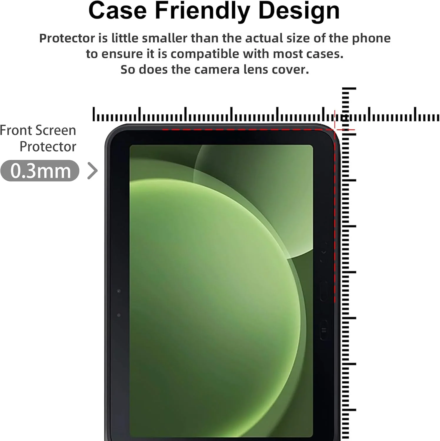 محافظ صفحه نمایش و محافظ لنز دوربین Gruattreay [بسته 2+2 عددی] سازگار با گلکسی تب اکتیو 5 پرو 10.1 اینچ 2025 (SM-X356B)، شیشه حرارت دیده با سختی 9H ضد خش و ضد اثر انگشت