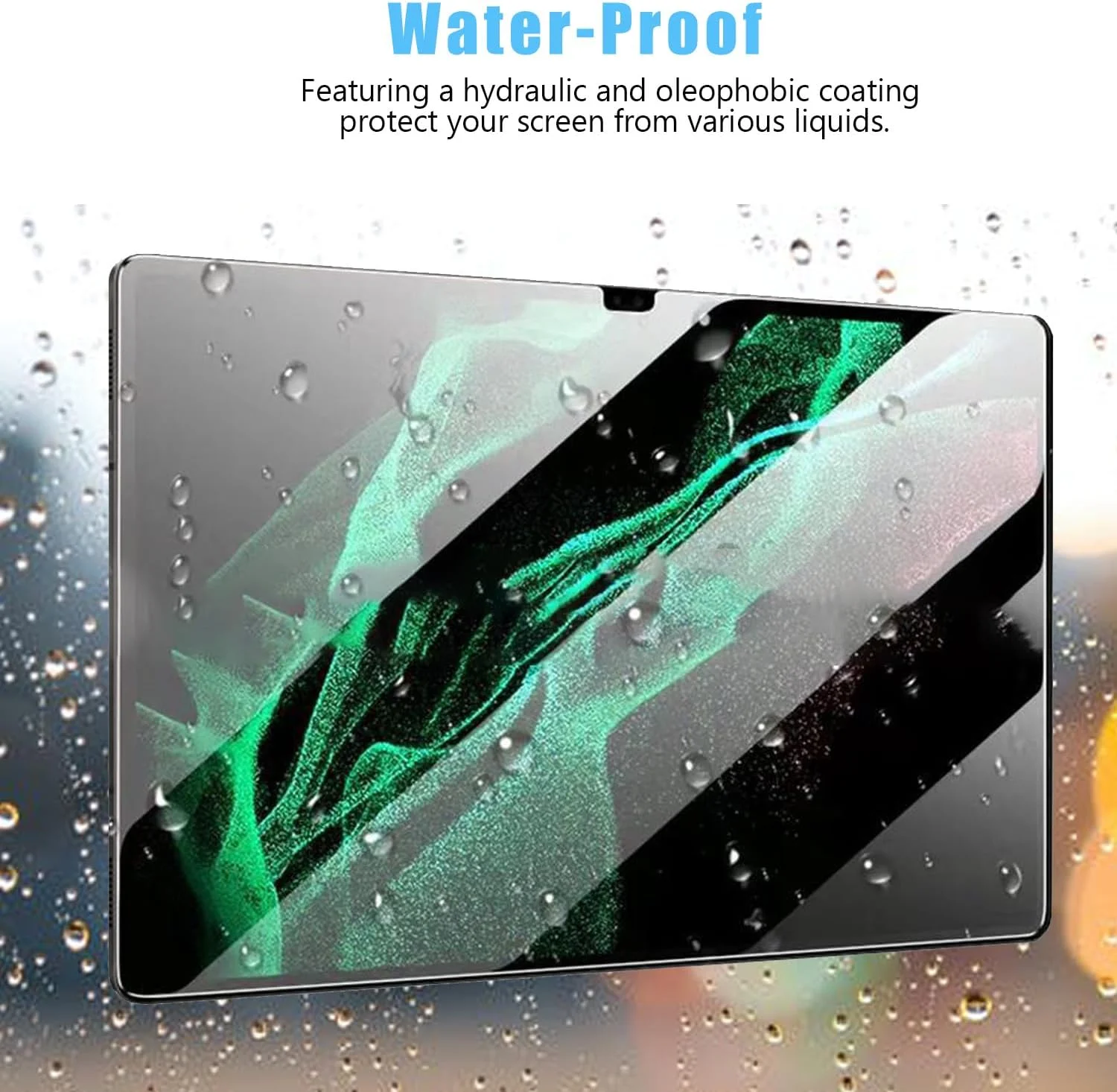 محافظ صفحه نمایش و محافظ لنز دوربین Anbzsign بسته 2+2 برای Samsung Galaxy Tab S10 Ultra/Tab S9 Ultra، ضد تابش نور، فیلم PET مات برای طراحی.