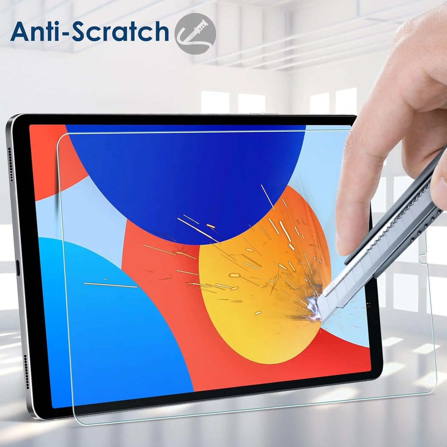 محافظ صفحه نمایش Bighan بسته 2 عددی سازگار با تبلت شیائومی Redmi SE 4G 8.7 اینچ 2024، محافظ صفحه نمایش شیشه ای سازگار با تبلت سامسونگ Galaxy Tab A9 2023 8.7 اینچ