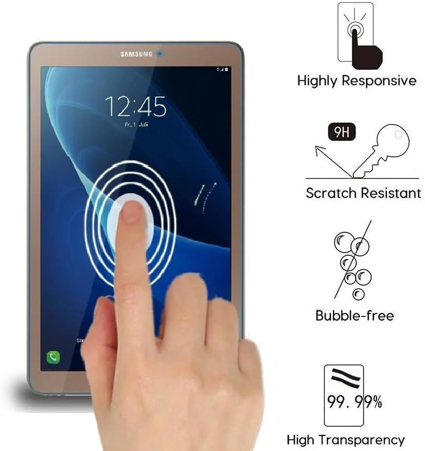 محافظ صفحه نمایش WEOFUN بسته 2 عددی برای تبلت سامسونگ گلکسی تب E 9.6 SM-T560 T561، محافظ صفحه نمایش فوق شفاف برای سامسونگ گلکسی تب E 9.6 SM-T560 T561