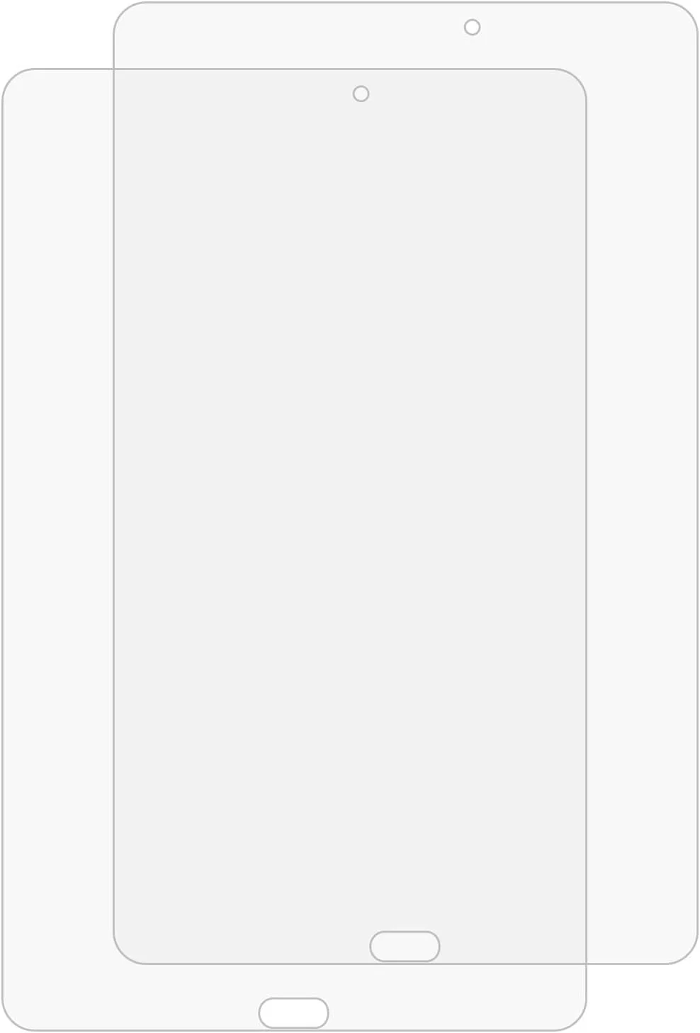 محافظ صفحه نمایش شیشه ای تمپر شده برای تبلت سامسونگ گلکسی تب E 9.6، دو عدد، سختی 9H، ضد انفجار، HD