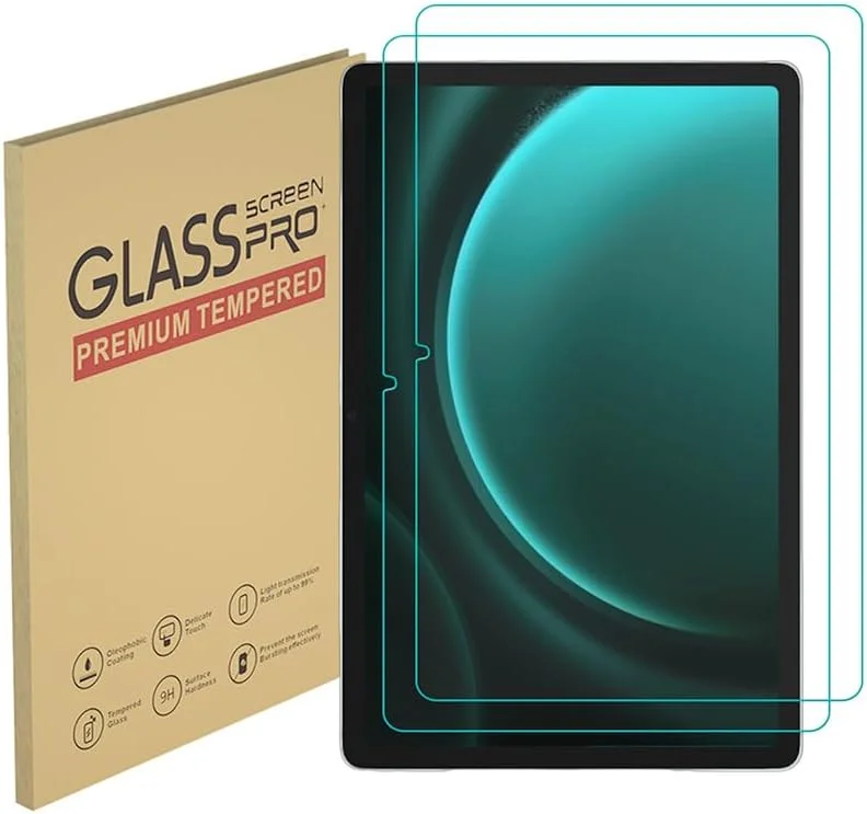 محافظ صفحه نمایش شیشه ای حرارت دیده برای تبلت سامسونگ گلکسی تب S9 (11 اینچ) / تب S9 FE (10.9 اینچ) سختی 9H ضد خش بدون حباب (2 عدد)