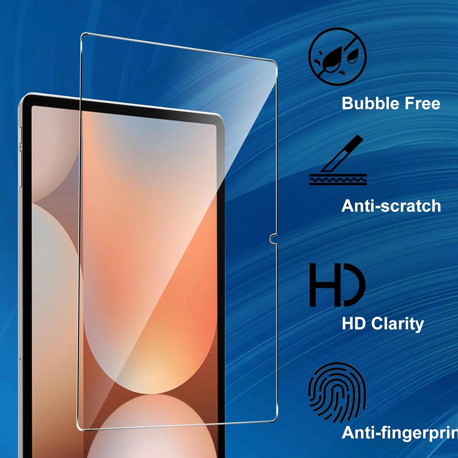 محافظ صفحه نمایش CONAPIKA برای تبلت سامسونگ گلکسی تب S10 پلاس، بسته 2 عددی، سختی 9H، ضد خش، ضد حباب، محافظ صفحه نمایش شیشه ای حرارت دیده، 2.5D HD شفاف، حساسیت بالا، ضد اثر انگشت