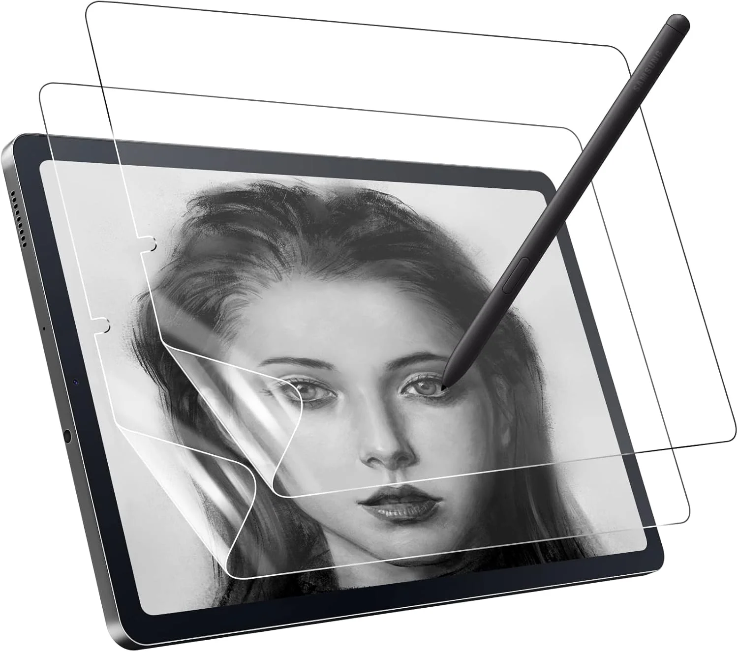 محافظ صفحه نمایش مات MoKo PET برای تبلت سامسونگ گلکسی تب S6 لایت 10.4 اینچ 2024/2022/2020 (SM-P620/P625/P613/P619/P610/P615)، بسته 2 عددی، فیلم بدون حباب، مات