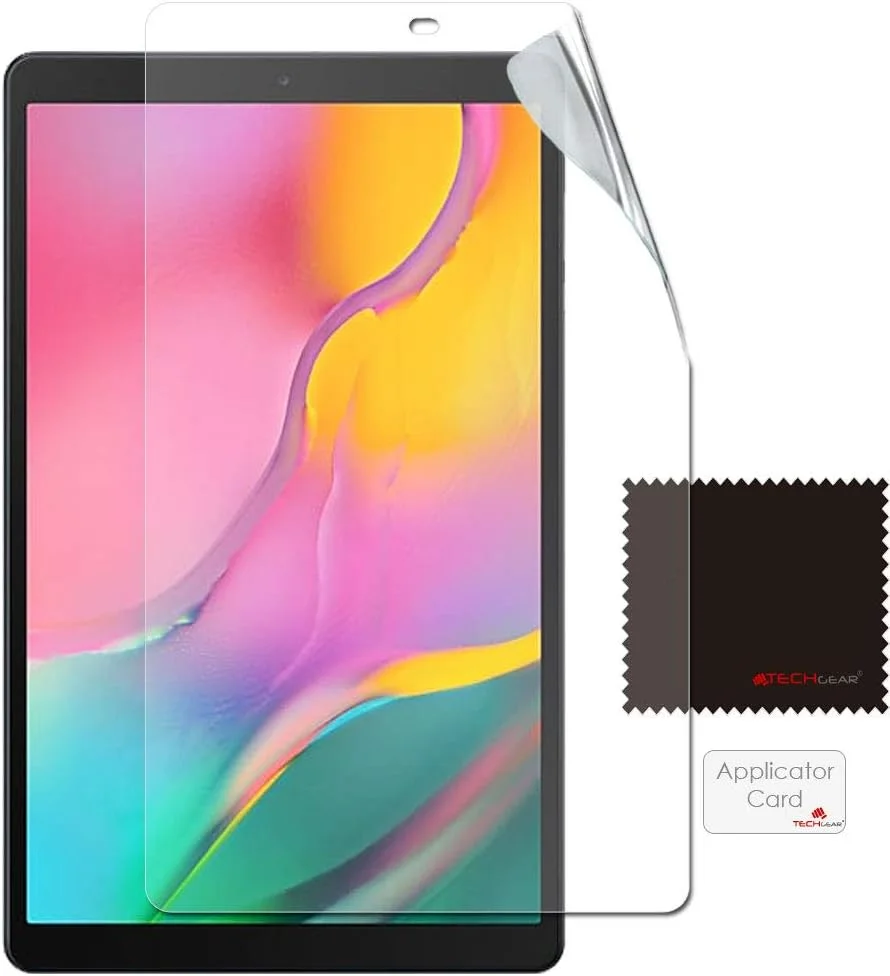 محافظ صفحه نمایش شفاف TECHGEAR (بسته 3 عددی) برای Samsung Galaxy Tab A 10.1 اینچ 2019 (مدل های T510 / T515) ، پوشش محافظ صفحه نمایش فوق العاده شفاف
