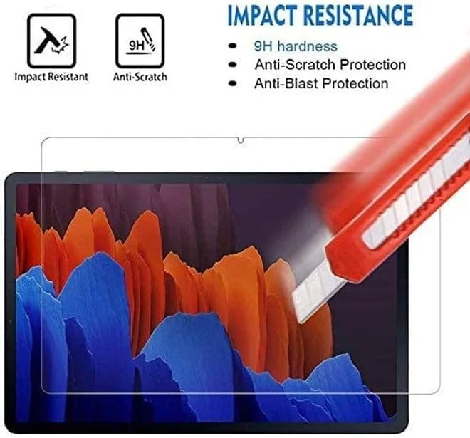 محافظ صفحه نمایش شیشه ای حرارت دیده Wtech برای Samsung Galaxy Tab S7، شفاف