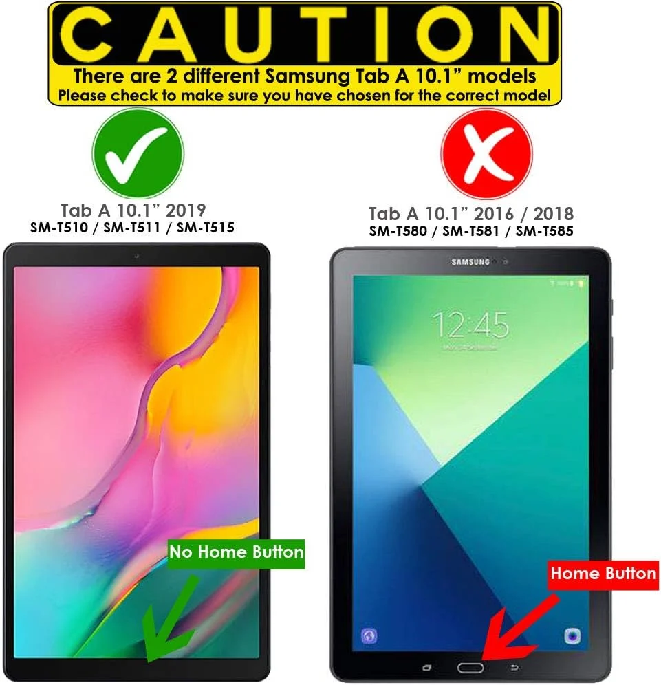 محافظ صفحه نمایش شفاف TECHGEAR (بسته 3 عددی) برای Samsung Galaxy Tab A 10.1 اینچ 2019 (مدل های T510 / T515) ، پوشش محافظ صفحه نمایش فوق العاده شفاف