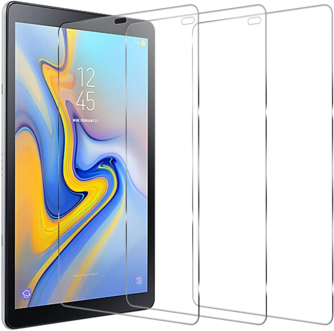 محافظ صفحه نمایش شیشه ای حرارت دیده XINXUSONG مناسب برای تبلت گلکسی تب A 10.5 T590/Tab A2 XL، ضد خش، سختی 9H، بسته 3 عددی