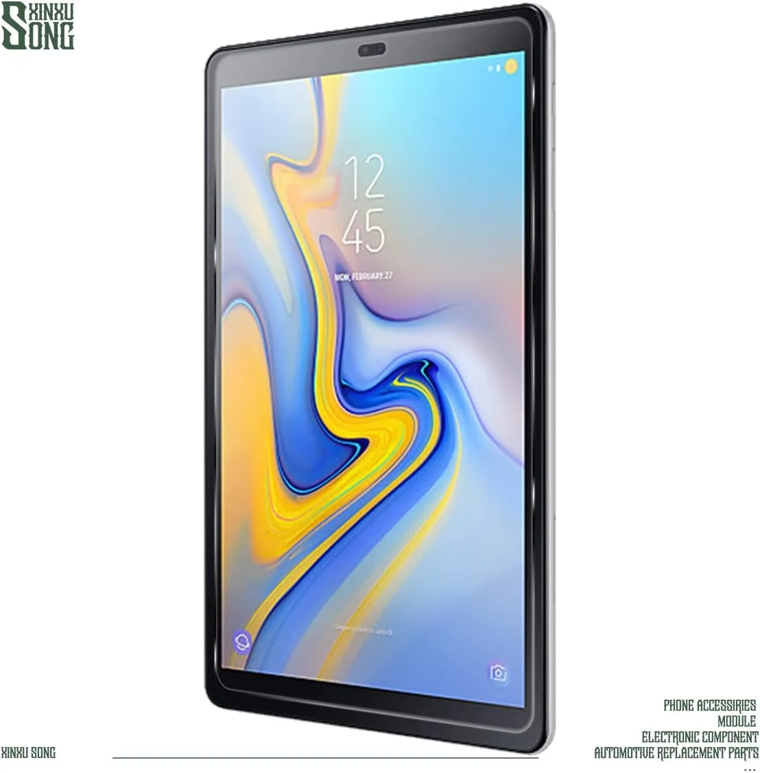 محافظ صفحه نمایش شیشه ای حرارت دیده XINXUSONG مناسب برای تبلت گلکسی تب A 10.5 T590/Tab A2 XL، ضد خش، سختی 9H، بسته 3 عددی