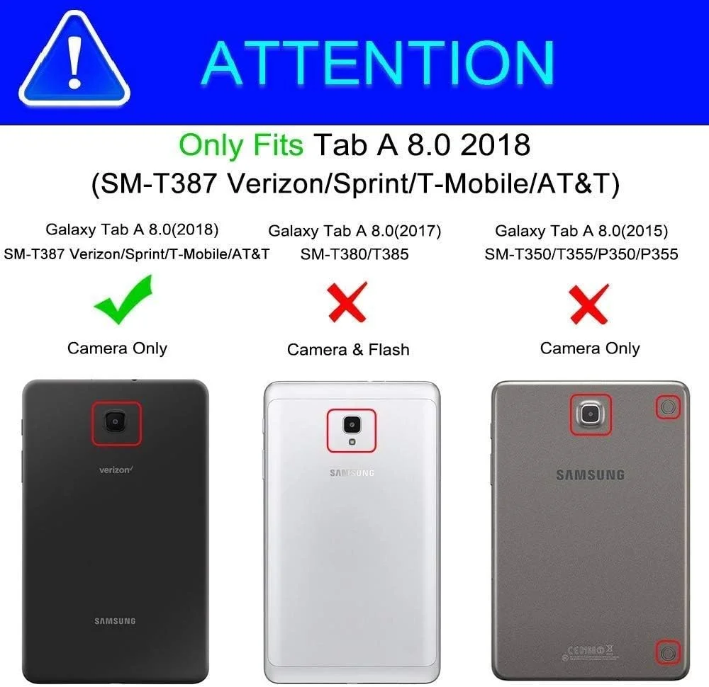 [2 عدد] محافظ صفحه نمایش شیشه ای حرارت دیده برای تبلت 8.0 اینچی سامسونگ گلکسی تب A 8.0 (2018) [T387]، محافظ صفحه نمایش ضد خش HD برای تبلت 8.0 اینچی سامسونگ گلکسی تب A 8.0 (2018) [T387]