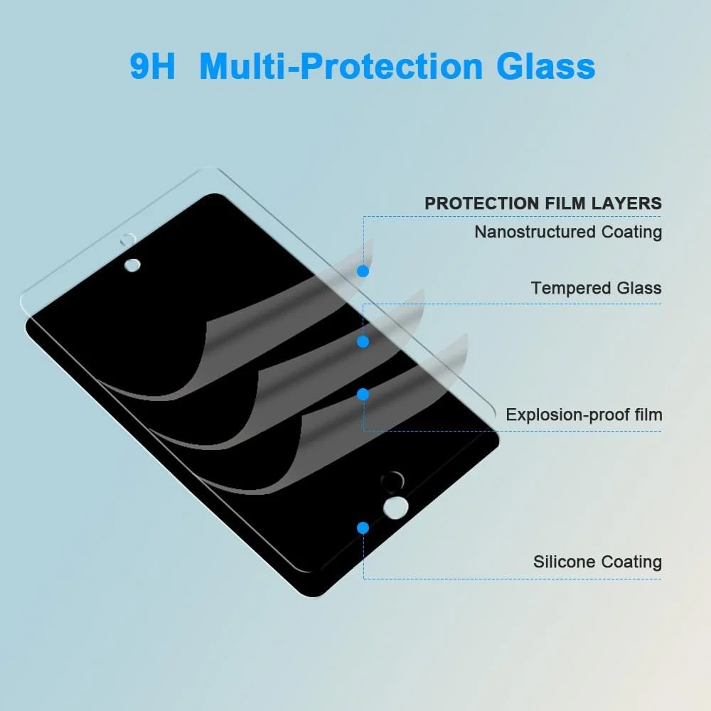 محافظ صفحه نمایش HYGMOCC برای تبلت سامسونگ گلکسی تب S9 پلاس/S9 FE پلاس/S7 FE 5G/S8 پلاس 12.4 اینچ، فیلم شیشه ای حرارت دیده، سختی 9H، ضد خش، سازگار با قاب، بدون حباب (2 عدد)