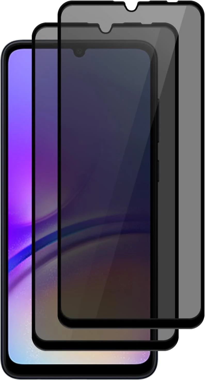 محافظ صفحه نمایش حریم خصوصی نیک مول برای سامسونگ گلکسی A05، بسته 2 عددی، محافظ صفحه نمایش حریم خصوصی ضد جاسوسی، فیلم شیشه ای حرارت دیده برای سامسونگ گلکسی A05