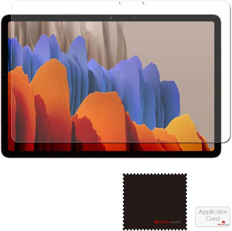 محافظ صفحه نمایش شفاف TECHGEAR بسته 3 عددی مناسب برای تبلت گلکسی تب S7 11.0 اینچ (مدل SM-T870 / SM-T875)، طراحی شده برای سامسونگ گلکسی تب S7 11.0 اینچ
