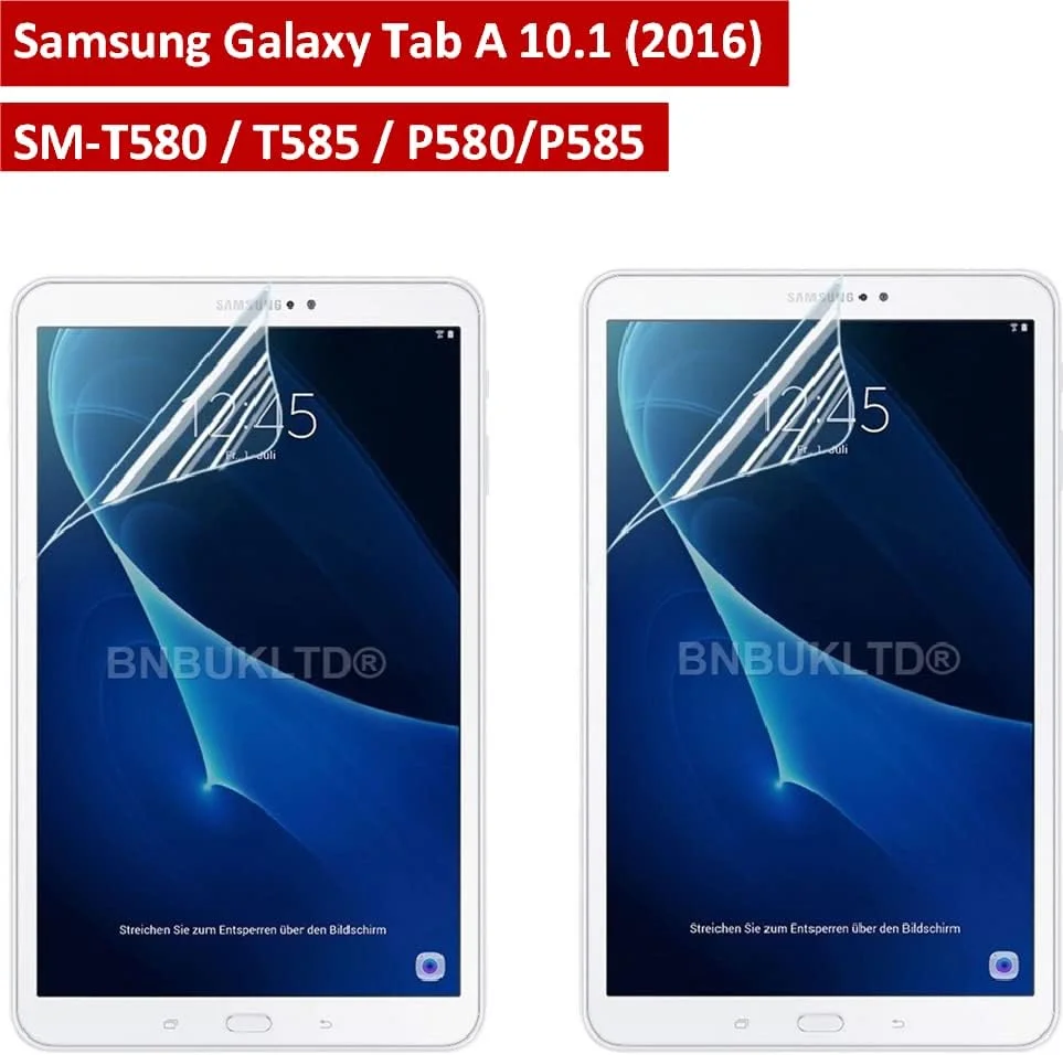 محافظ صفحه نمایش پلاستیکی سیلکو استار [بسته 3 عددی] برای تبلت سامسونگ گلکسی تب A 10.1 اینچ (2016) - محافظ صفحه نمایش LCD شفاف با کیفیت Ultra HD برای گلکسی تب A 10.1 اینچ (2016) SM-T580/T585 / SM-P580/P585