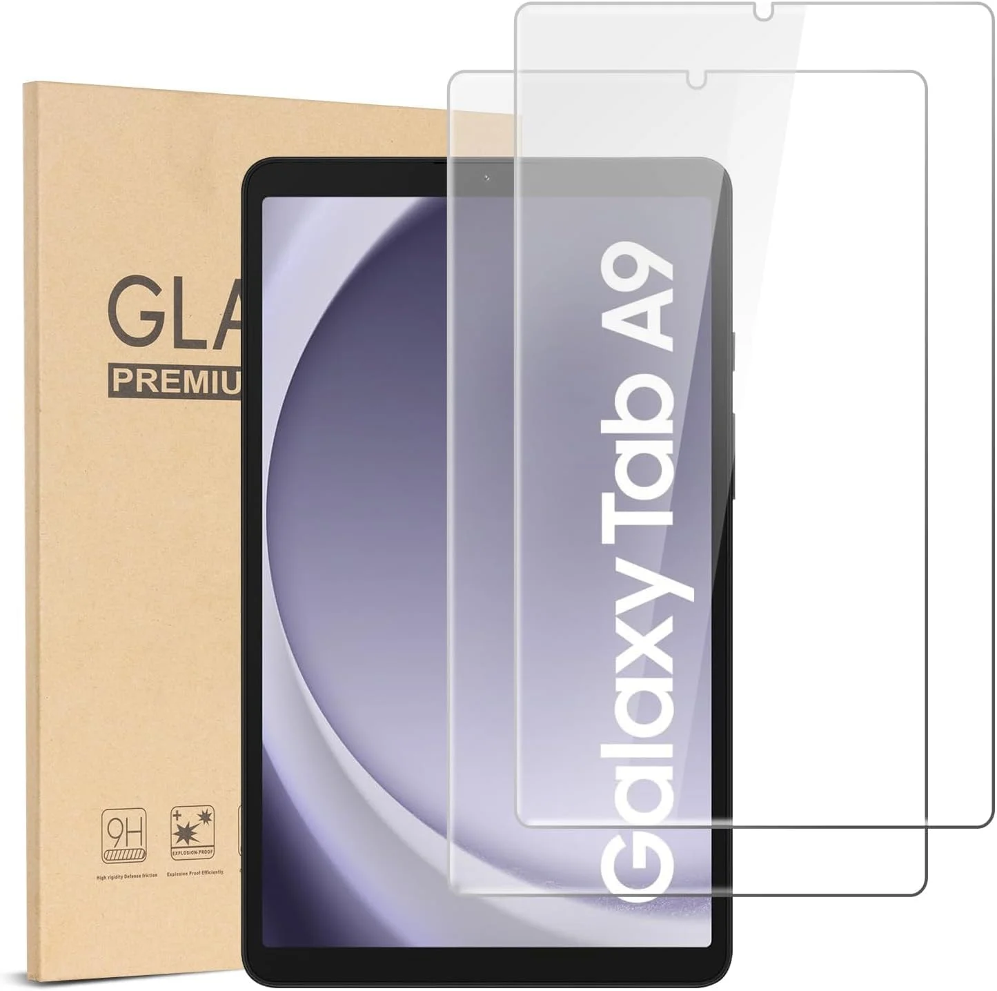 محافظ صفحه نمایش Gruattreay بسته 2 عددی برای گلکسی تب A9 8.7 اینچ 2023، شیشه حرارت دیده با وضوح HD، مقاوم در برابر خراش و نصب بدون حباب - لبه های صاف محافظ صفحه نمایش Gruattreay بسته 2 عددی برای گلکسی تب A9 8.7 اینچ 2023، شیشه حرارت دیده با وضوح HD، مقاوم در برابر خراش و نصب بدون حباب - لبه های صاف