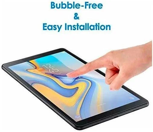 محافظ صفحه نمایش برای تبلت سامسونگ گلکسی تب A 10.5 اینچ [بسته 2 عددی]، شیشه حرارت دیده 9H با وضوح بالا [فوق العاده نازک]، شیشه محافظ [ضد حباب]، شفاف