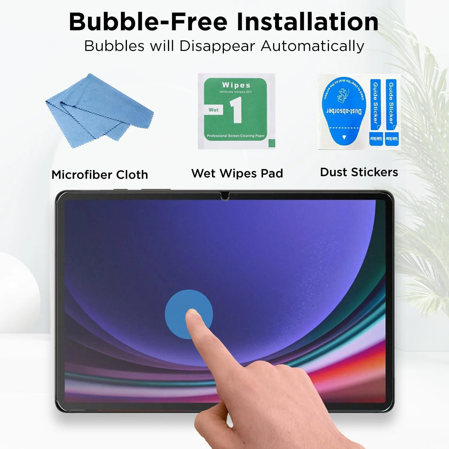 محافظ صفحه نمایش شیشه ای حرارت دیده ضد خش و لک Robustrion Premium برای تبلت سامسونگ گلکسی تب S7 پلاس/ S7 FE سایز 12.4 اینچ
