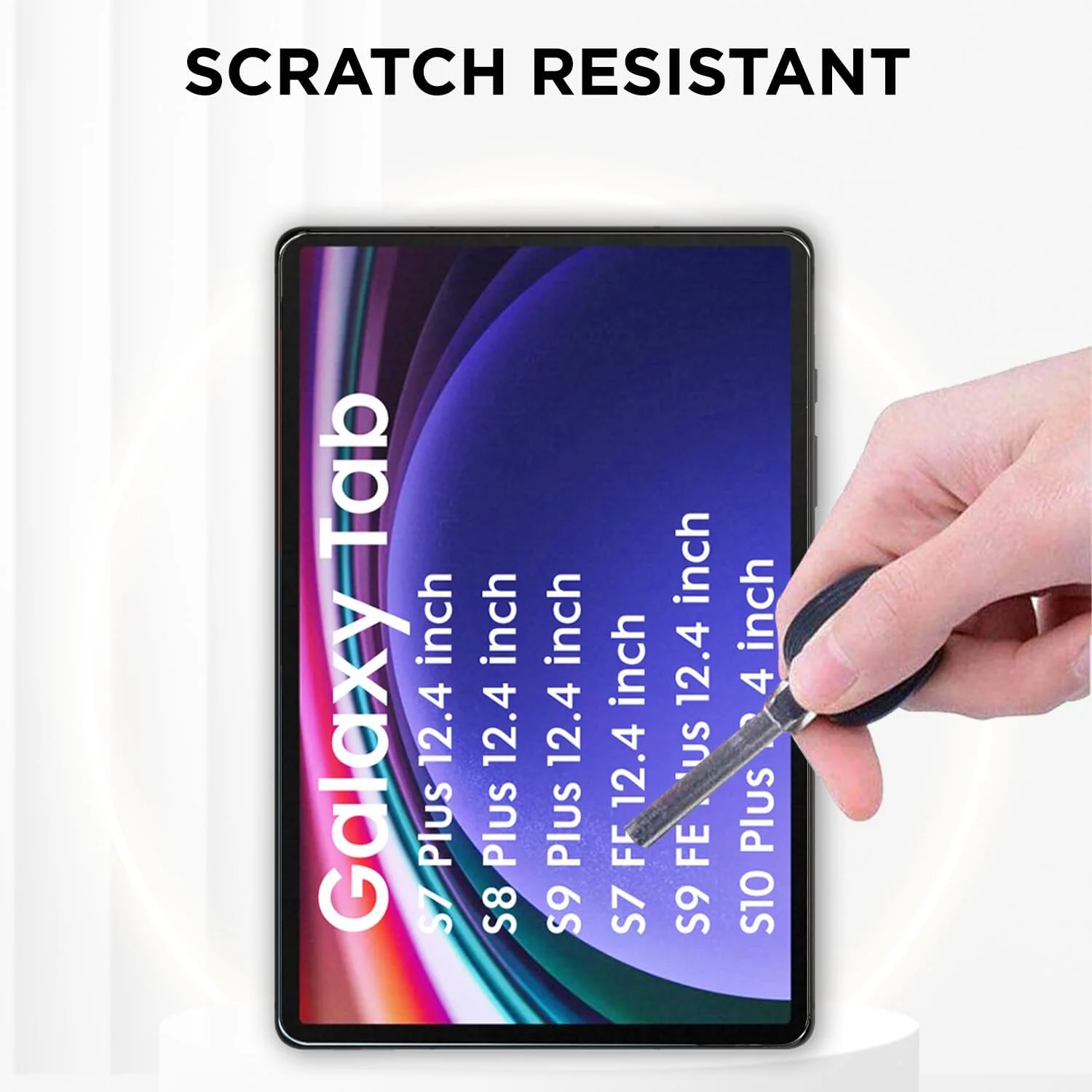 محافظ صفحه نمایش شیشه ای حرارت دیده ضد خش و لک Robustrion Premium برای تبلت سامسونگ گلکسی تب S7 پلاس/ S7 FE سایز 12.4 اینچ