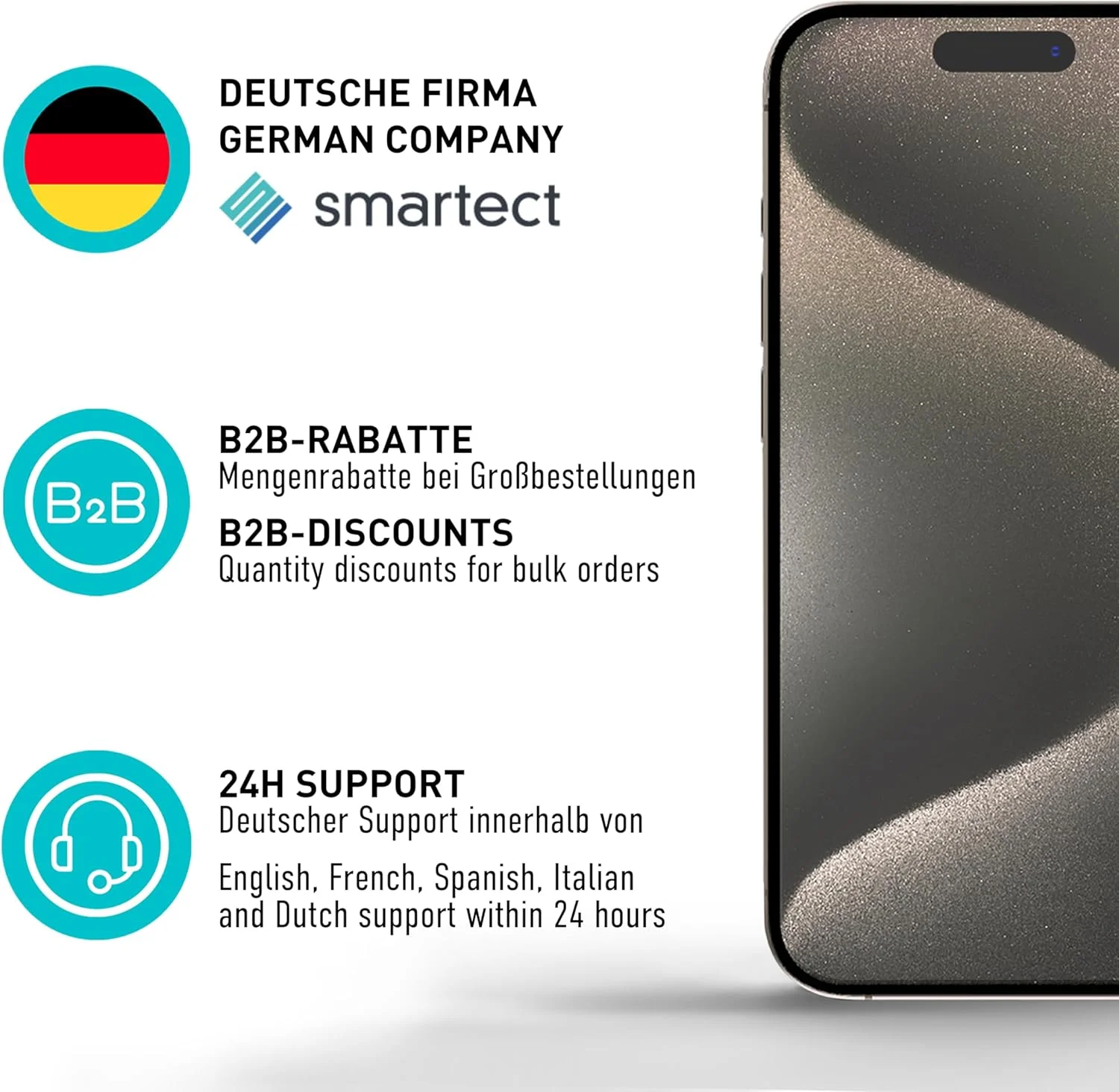 محافظ صفحه نمایش شیشه ای smartect [2 عدد، شفاف] سازگار با Samsung Galaxy Tab S7 FE 2021 / Tab S7 Plus 2020، شیشه محافظ ضد خش، شیشه Gerhard 9H، بدون حباب، فوق العاده مقاوم