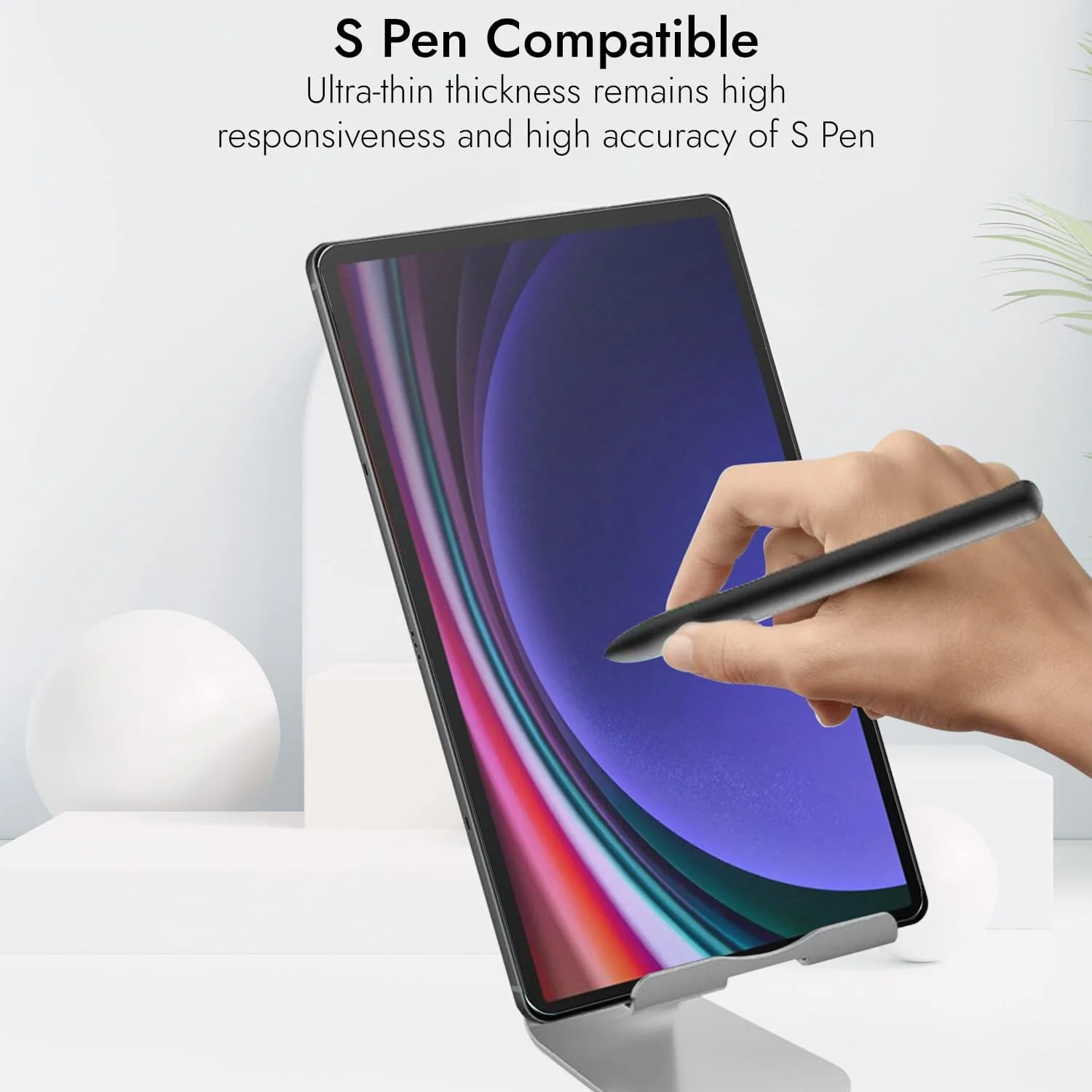 محافظ صفحه نمایش شیشه ای حرارت دیده ضد خش و لک Robustrion Premium برای تبلت سامسونگ گلکسی تب S7 پلاس/ S7 FE سایز 12.4 اینچ