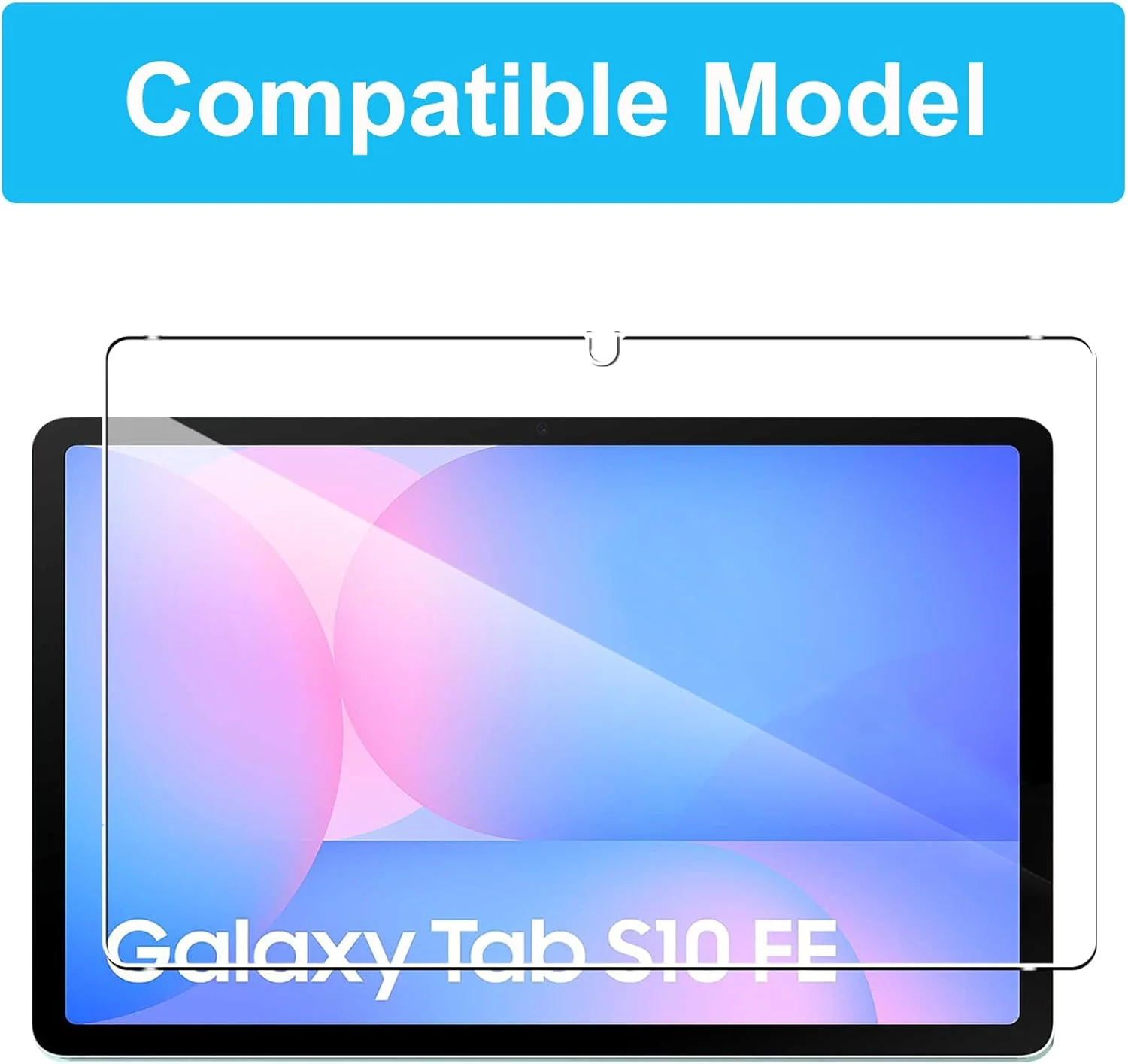 محافظ صفحه نمایش CONAPIKA برای تبلت سامسونگ گلکسی تب S10 FE 10.9 اینچ، بسته 2 عددی، سختی 9H، مقاوم در برابر خراش، ضد حباب، فیلم شیشه ای حرارت دیده، شفاف HD، حساسیت بالا، ضد اثر انگشت