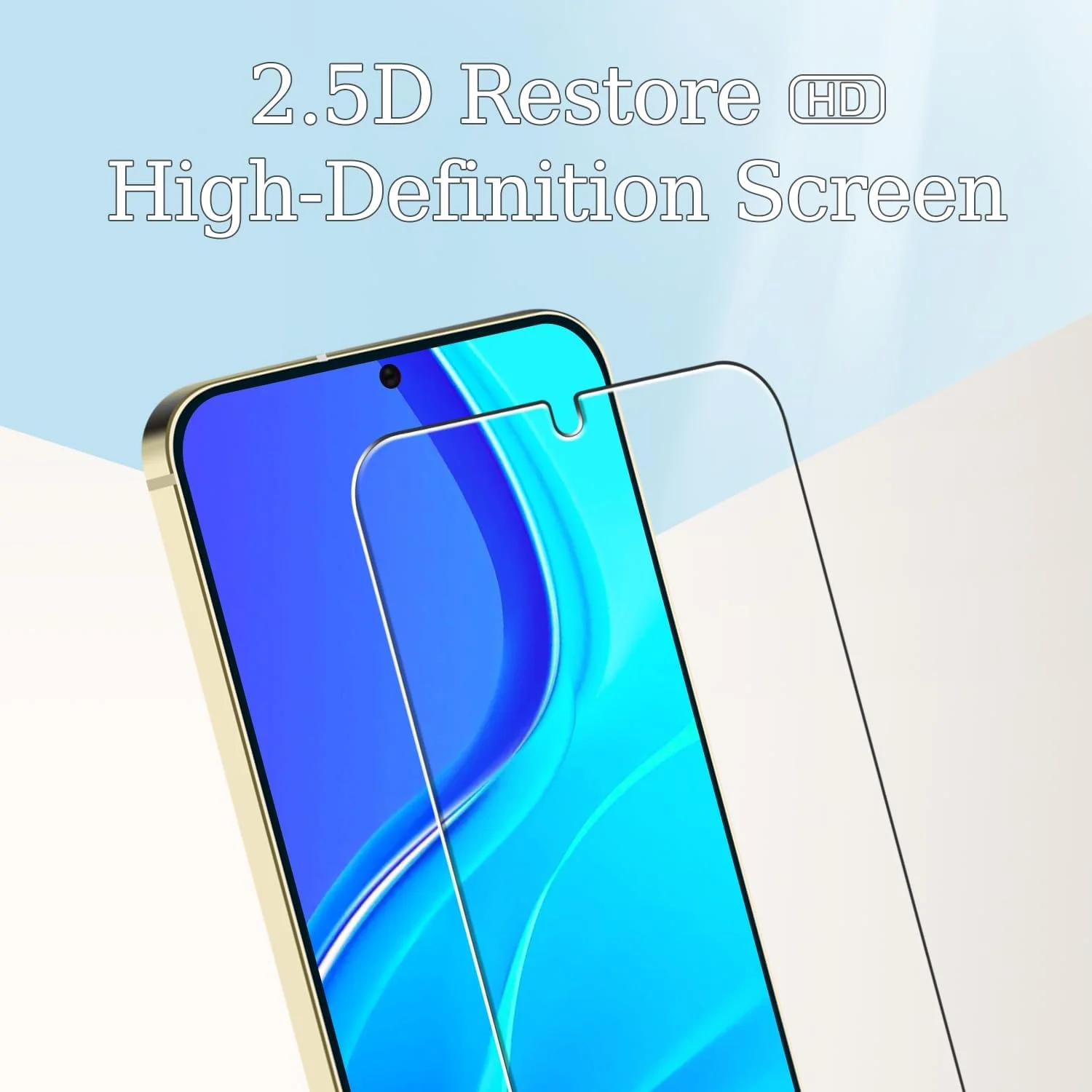 محافظ صفحه نمایش کسووه [بسته 3 عددی] برای گوشی سامسونگ گلکسی S24 پلاس، پشتیبانی از اثر انگشت، ضد خش، ضد حباب، سختی 9H، محافظ صفحه نمایش HD، فوق العاده مقاوم