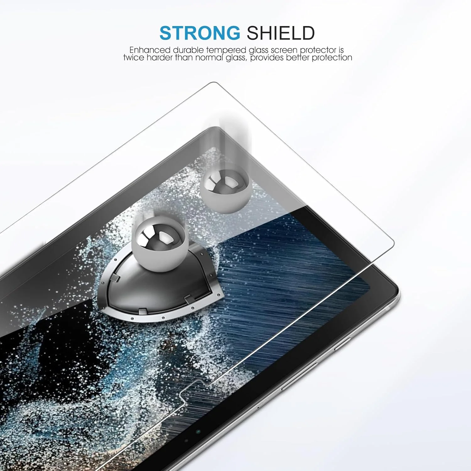 محافظ صفحه نمایش اسکرین SPARIN (2 عددی) برای تبلت سامسونگ گلکسی تب A8 (نسخه 2021) 10.4 اینچی، شیشه حرارت دیده/ضد خش/بدون حباب