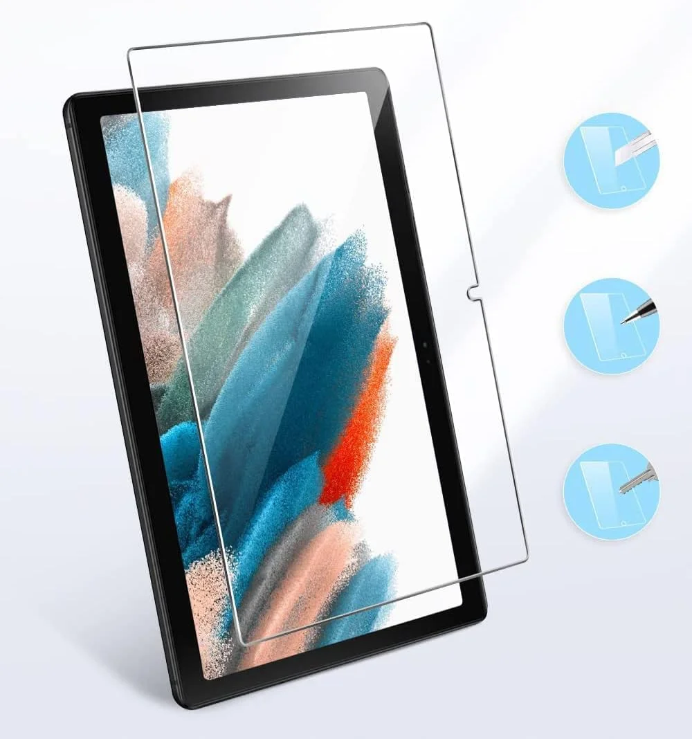 محافظ صفحه نمایش [2 عددی] موبایل استاف لیمیتد برای Samsung Galaxy Tab A8 10.5 اینچ (2021)، فیلم شیشه ای حرارت دیده برای Galaxy Tab Galaxy Tab A8 SM-X200/SM-X205 [نصب آسان]