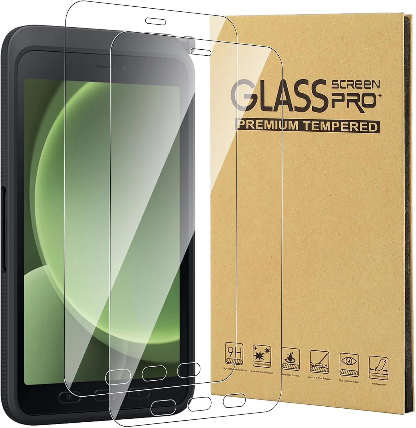 محافظ صفحه نمایش CONAPIKA برای تبلت سامسونگ گلکسی تب اکتیو 5 8 اینچی، بسته 2 عددی، سختی 9H، ضد خش، محافظ صفحه نمایش شیشه ای حرارت دیده، شفافیت HD، حساسیت بالا [ضد حباب] [ضد اثر انگشت]