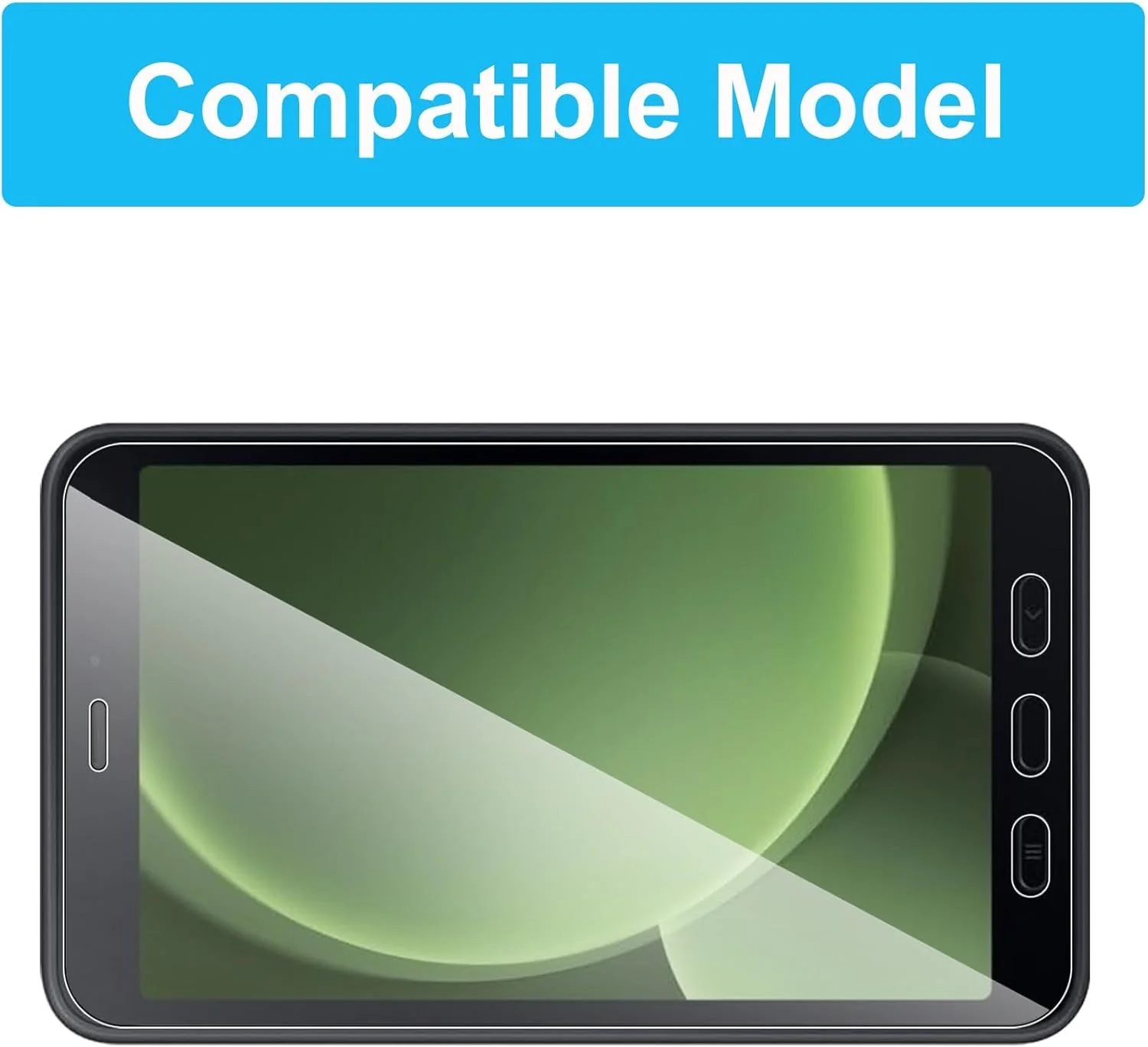 محافظ صفحه نمایش CONAPIKA برای تبلت سامسونگ گلکسی تب اکتیو 5 8 اینچی، بسته 2 عددی، سختی 9H، ضد خش، محافظ صفحه نمایش شیشه ای حرارت دیده، شفافیت HD، حساسیت بالا [ضد حباب] [ضد اثر انگشت]