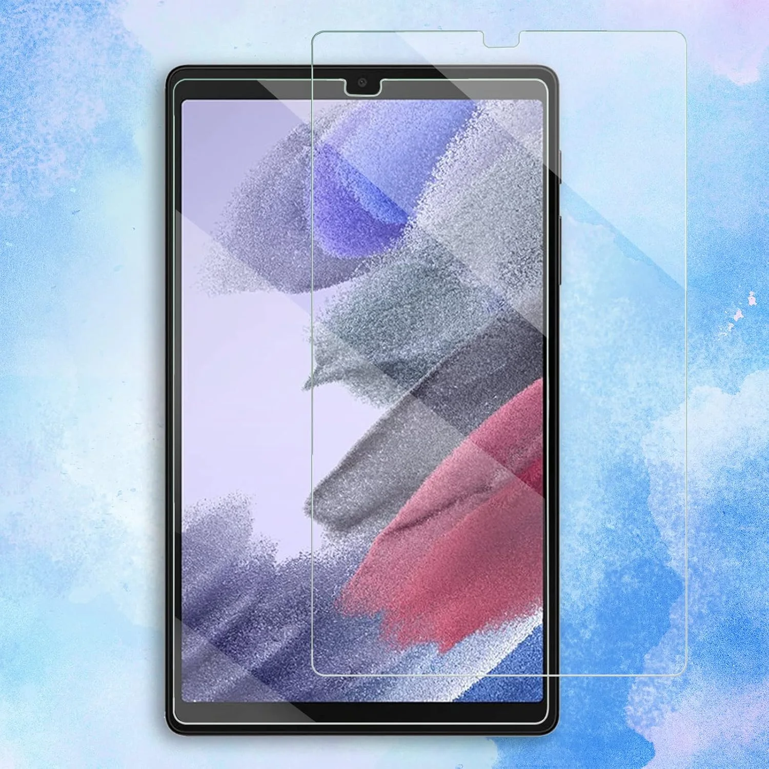 محافظ صفحه نمایش Irovami، فیلم محافظ صفحه سازگار با محافظ صفحه نمایش Samsung Galaxy Tab A7 Lite، فیلم شیشه ای مقاوم در برابر خراش - اثر انگشت