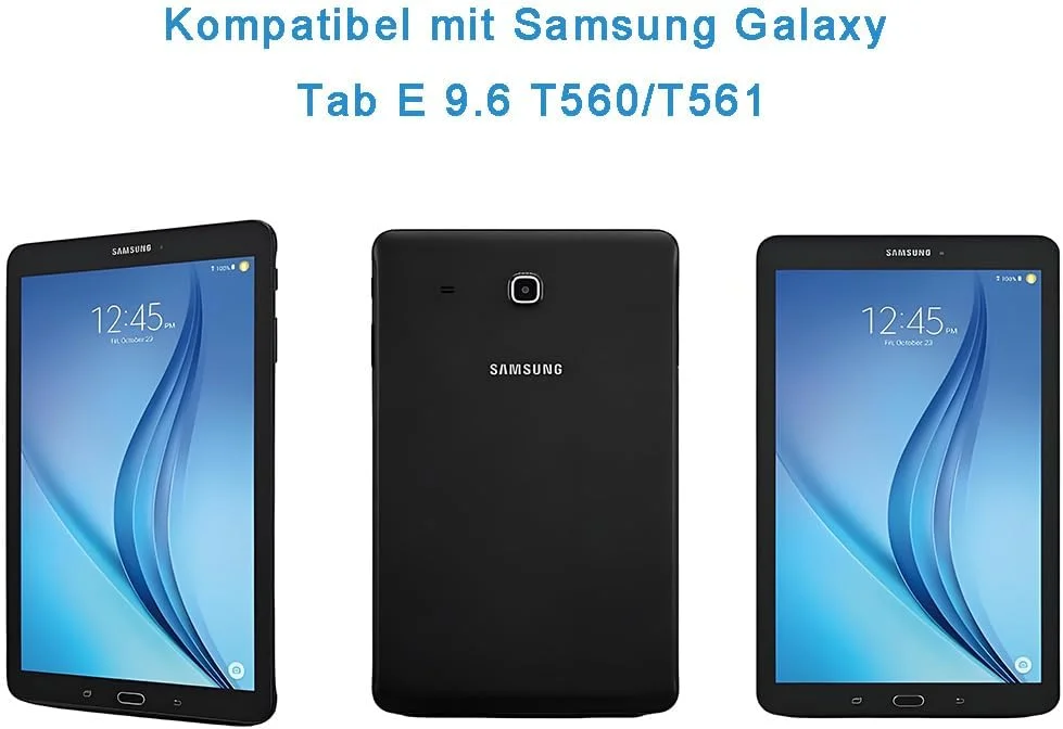 محافظ صفحه نمایش شیشه ای حرارت دیده هیگموک برای تبلت سامسونگ گلکسی تب E 9.6 مدل SM-T560 / T561، سختی 9H، ضد خش، سازگار با قاب، بدون حباب (بسته 2 عددی)