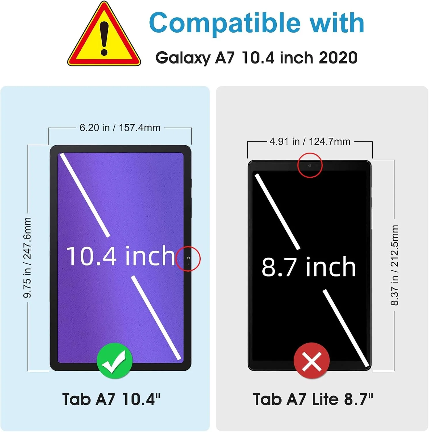 محافظ صفحه نمایش [بسته 3 عددی] SPARIN برای تبلت سامسونگ گلکسی تب A7 (10.4 اینچ)، محافظ صفحه نمایش شیشه ای حرارت دیده با سختی 9H برای گلکسی تب A7، ضد خش / کیفیت بالا / بدون حباب