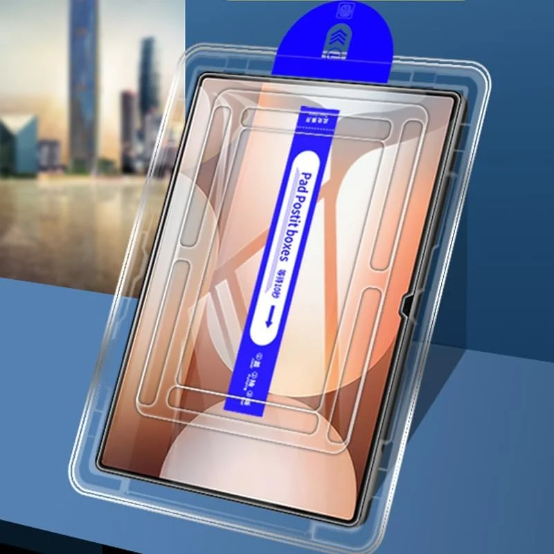 محافظ صفحه نمایش شیشه ای حرارت دیده شفاف Kepuch سازگار با Samsung Galaxy Tab S10 Ultra/S9 Ultra/S8 Ultra 14.6 اینچ، به همراه ابزار تراز خودکار