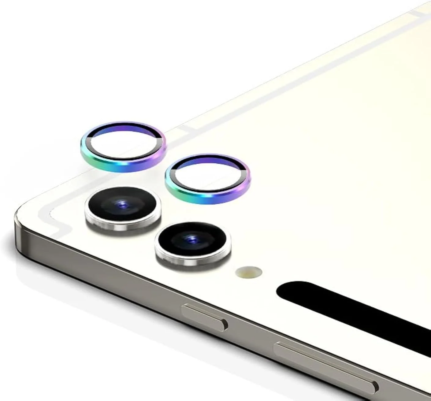 محافظ لنز فلزی GMUJIAO Dazzle سازگار با Samsung Galaxy Tab S9 Plus، محافظ دوربین، محافظ ضد خش