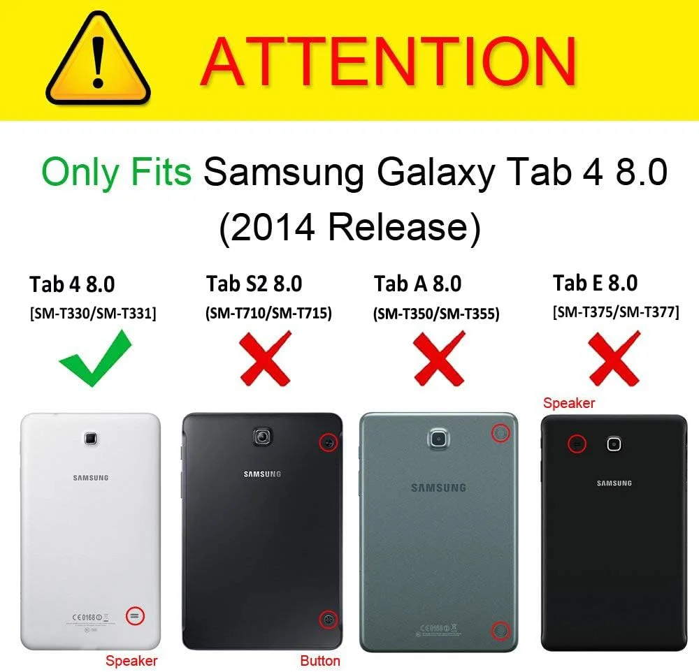 [2 عدد] محافظ صفحه نمایش شیشه ای حرارت دیده برای تبلت 8.0 اینچی سامسونگ گلکسی تب 4 8.0 [T330]