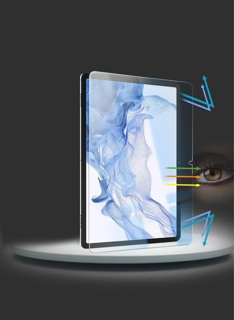 محافظ صفحه نمایش شیشه ای حرارت دیده ضد نور آبی سری Wtech Premium برای سامسونگ گلکسی تب S9 2023، شفاف
