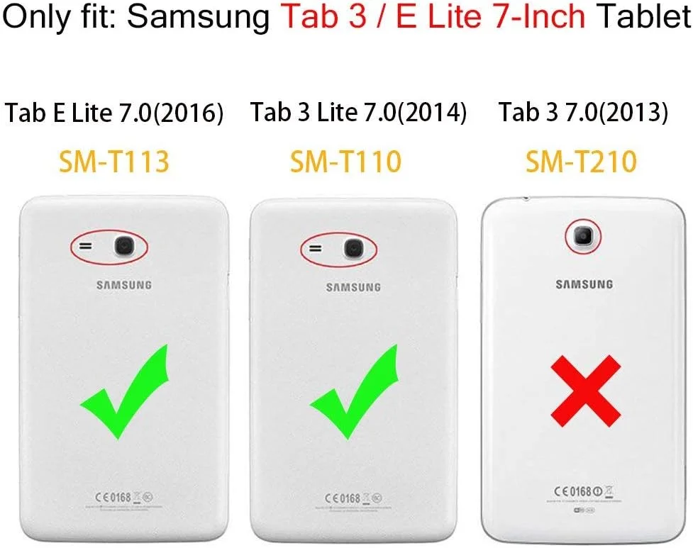 [2 عدد] محافظ صفحه نمایش شیشه ای حرارت دیده برای سامسونگ گلکسی تب ای لایت 7.0، گلکسی تب 3 لایت 7.0 [T110]