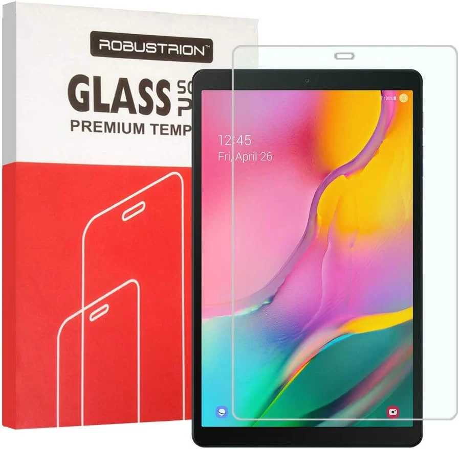 محافظ صفحه نمایش شیشه ای حرارت دیده ضد خش و لک اثر انگشت Robustrion برای تبلت سامسونگ Tab A 10.1 اینچ 2019 (T510/T515)