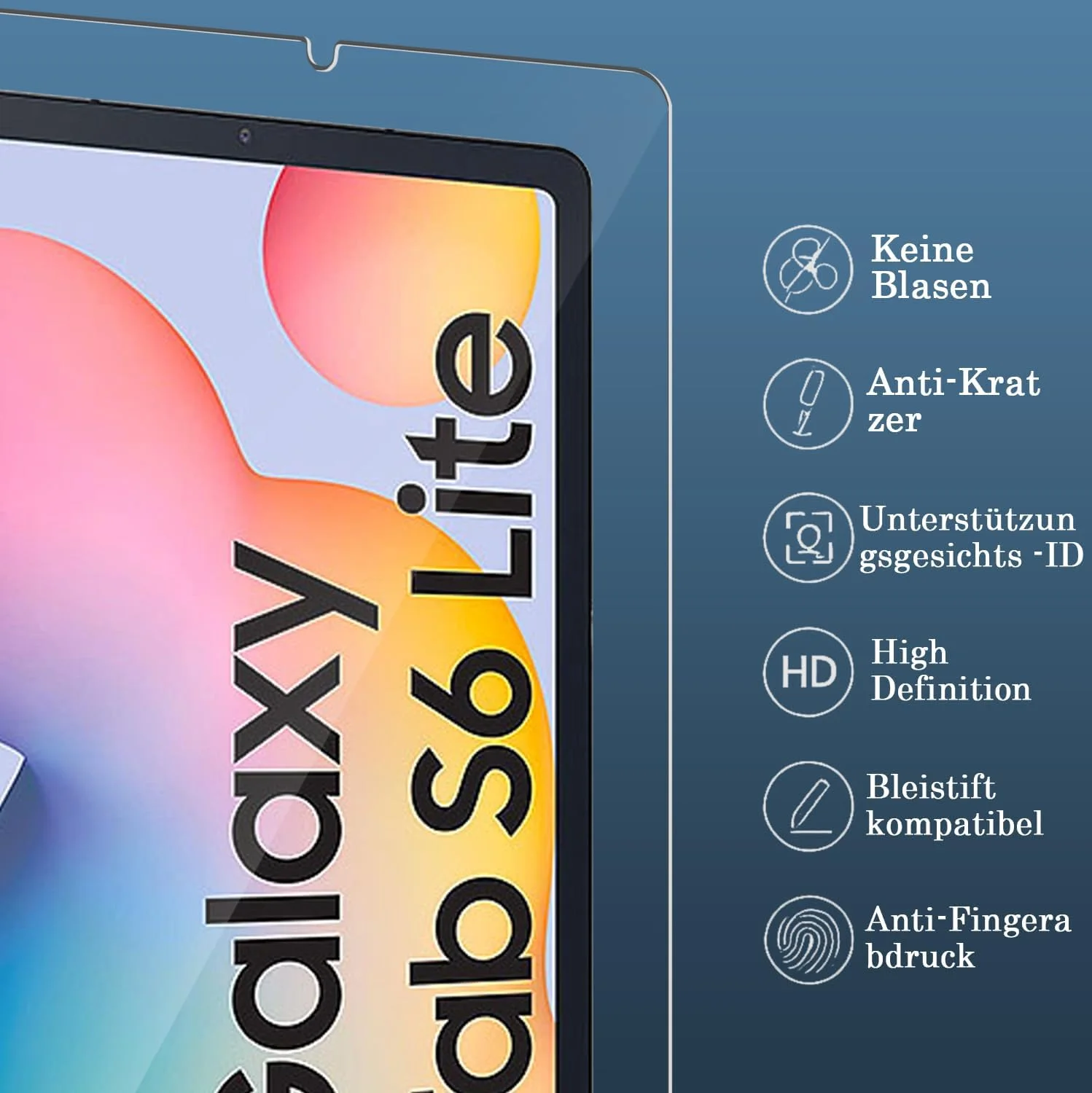 محافظ صفحه نمایش شیشه ای تمپرد Andwing بسته 2 عددی برای تبلت سامسونگ گلکسی تب S6 لایت 2024/2022/2020 سایز 10.4 اینچ، فیلم محافظ صفحه نمایش با سختی 9H محافظ صفحه نمایش شیشه ای تمپرد Andwing بسته 2 عددی برای تبلت سامسونگ گلکسی تب S6 لایت 2024/2022/2020 سایز 10.4 اینچ، فیلم محافظ صفحه نمایش با سختی 9H