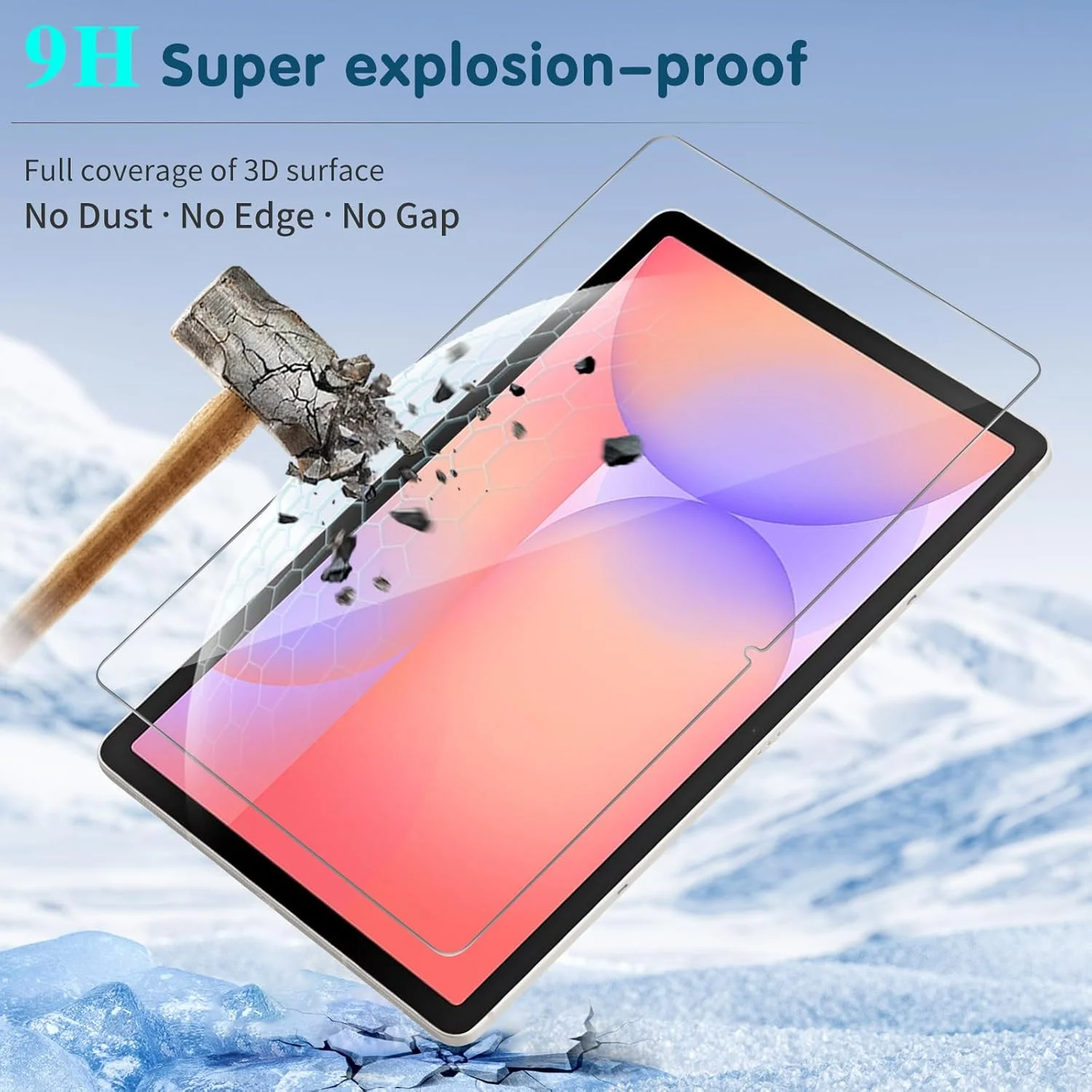 محافظ صفحه نمایش GOZOPO برای Samsung Galaxy Tab S9 / Tab S9 FE/Tab S8 / Tab S7، محافظ صفحه نمایش شیشه ای حرارت دیده، بسته 2 عددی محافظ صفحه نمایش GOZOPO برای Samsung Galaxy Tab S9 / Tab S9 FE/Tab S8 / Tab S7، محافظ صفحه نمایش شیشه ای حرارت دیده، بسته 2 عددی