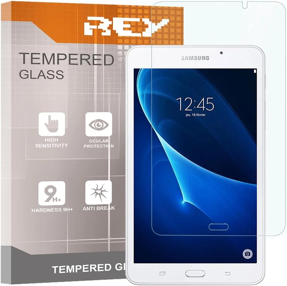 محافظ صفحه نمایش REY مدل Pounder مناسب برای تبلت سامسونگ گلکسی تب A 7 اینچ T280، فیلم محافظ شیشه ای حرارت دیده