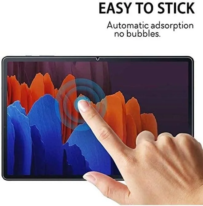 محافظ صفحه نمایش شیشه ای حرارت دیده Wtech برای Samsung Galaxy Tab S7، 2 عدد، شفاف