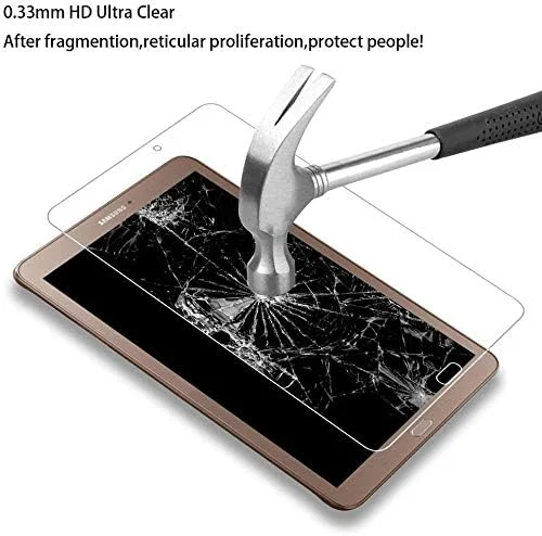محافظ صفحه نمایش شیشه ای [2 عددی] سازگار با تبلت سامسونگ گلکسی تب E 9.6 اینچ T560 T561 (2015)