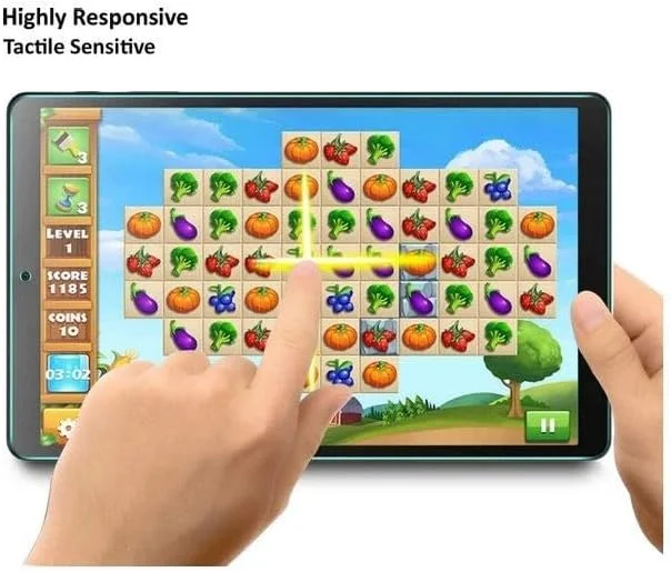 محافظ صفحه نمایش شیشه ای حرارت دیده Wtech HD با سوراخ برای Samsung Galaxy Tab A 2019 T510/T515، 2 عدد، شفاف